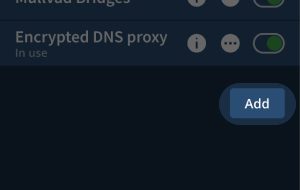 Add button highlighted in the API access view.